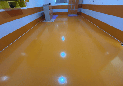 Piso Para Berçário - Baby Piso Laranja e Branco